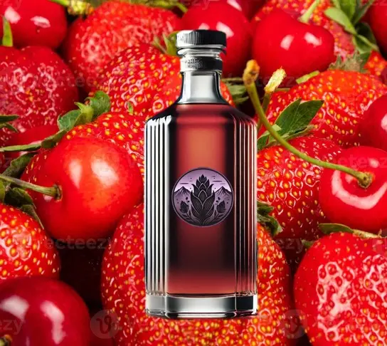 Vodka de Mashua negra con Fresa y Cereza