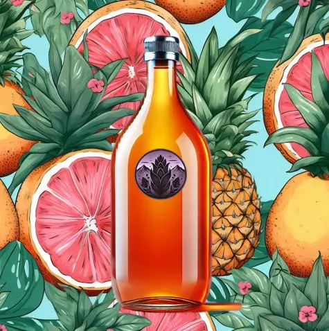 YANA QURY: Vodka de Mashua negra con zumo de Piña y Pomelo