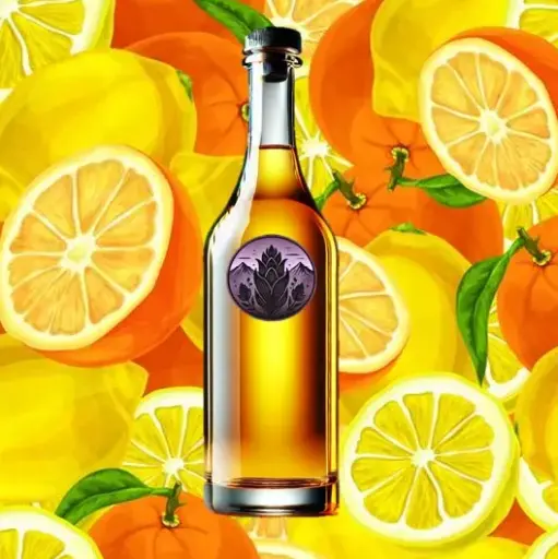 YANA QURY: Vodka de Mashua negra con zumo de Lima y Naranja